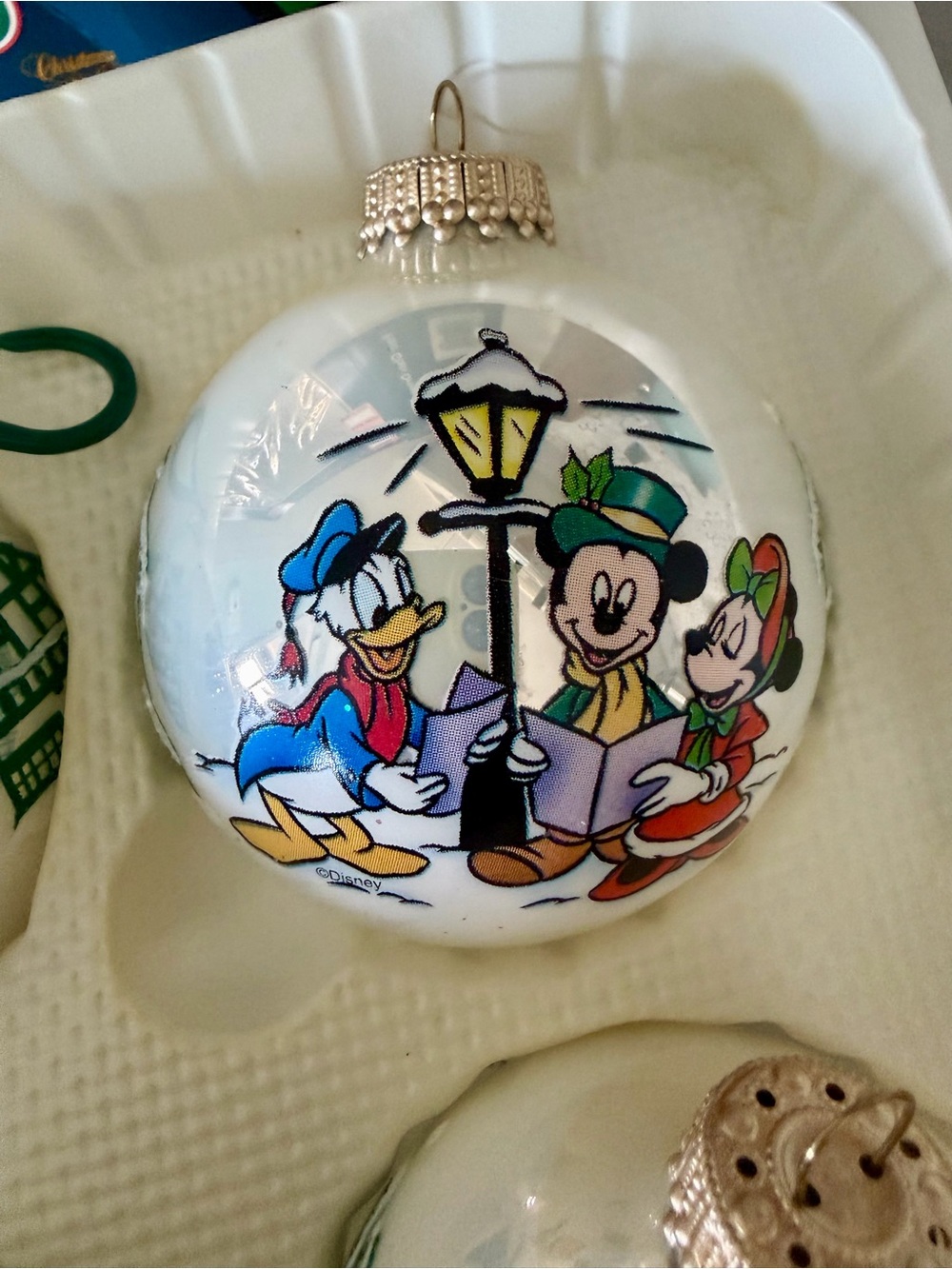 Disney Mickey Unlimited Christmas by Krebs Glass Ornaments - Set of 4 - Picture 3 of 8